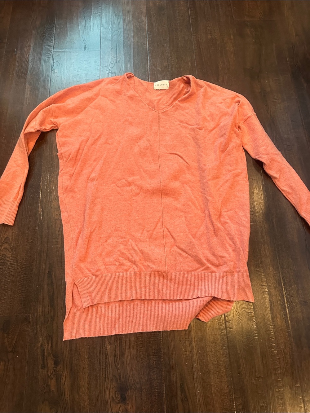 Dreamers Coral V-Neck Sweater